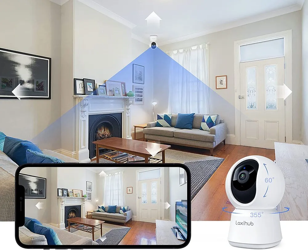 1080P FHD Night Vision Pan Tilt Wi-Fi Security Camera - Laxihub