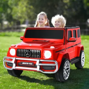 12V 2 Seats Kids Licensed Mercedes Benz G63 Ride On Car-Red