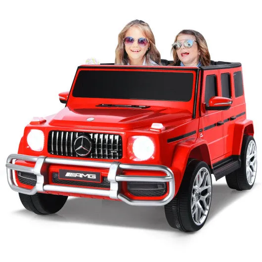 12V 2 Seats Kids Licensed Mercedes Benz G63 Ride On Car-Red