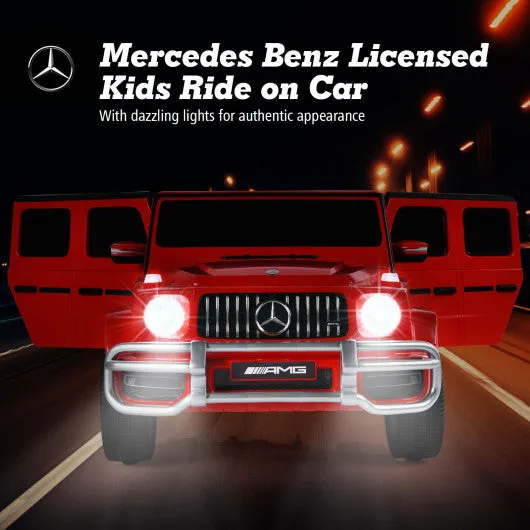 12V 2 Seats Kids Licensed Mercedes Benz G63 Ride On Car-Red