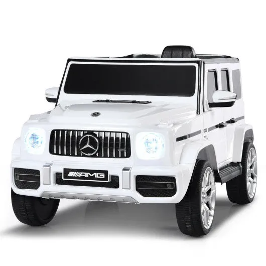 12V Mercedes-Benz G63 Licensed Kids Ride On Car with Remote Control-White