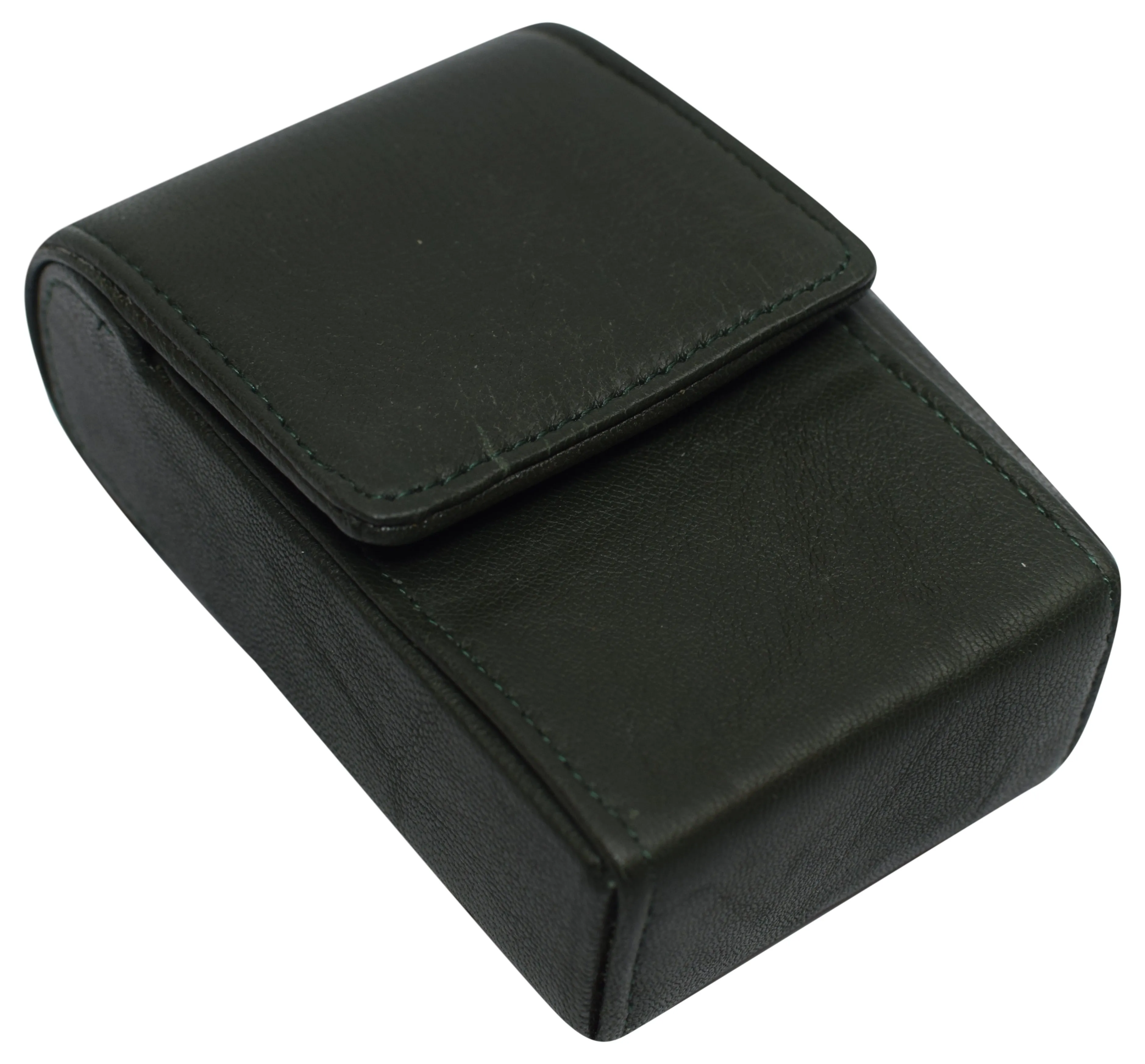 1847 Genuine Leather Cigarette Box Anti-Scratch Protective Storage Case with Lighter Holder