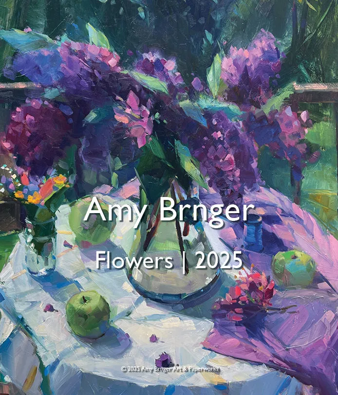 2025 Amy Brnger Flower Calendar-Jewel Case Style