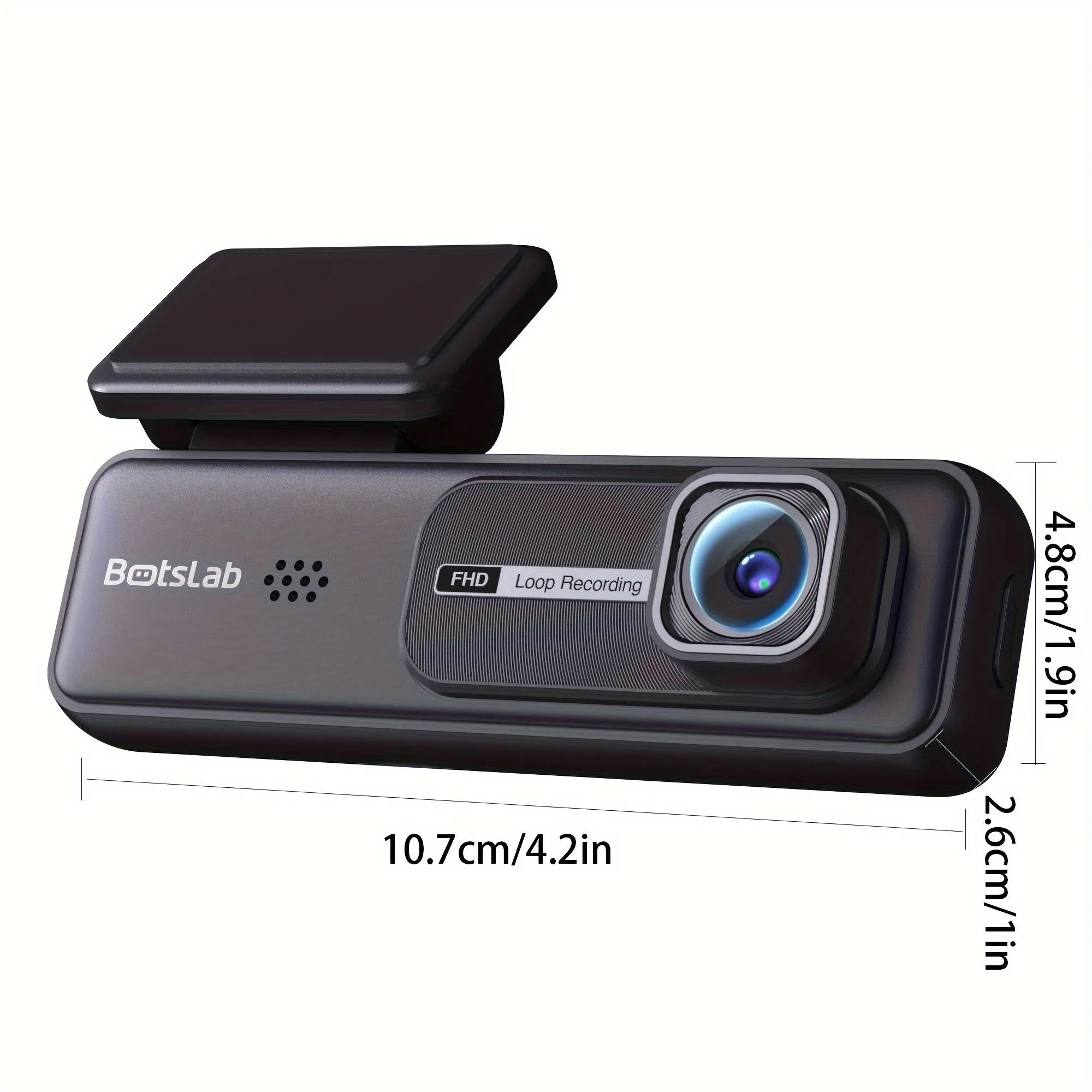 2K Car Dash Cam, Front 140° Wide-Angle Car Camera, 24 Hour Parking Surveillance, Emergency And Loop Recording (No SD Card)