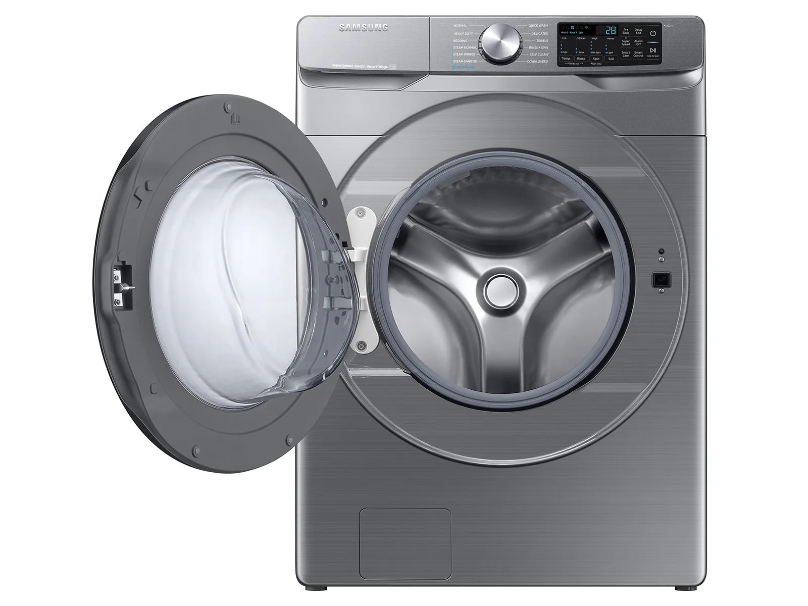 4.5 cu. ft. Large Capacity Smart Front Load Washer with Super Speed Wash in Platinum - (WF45B6300AP)