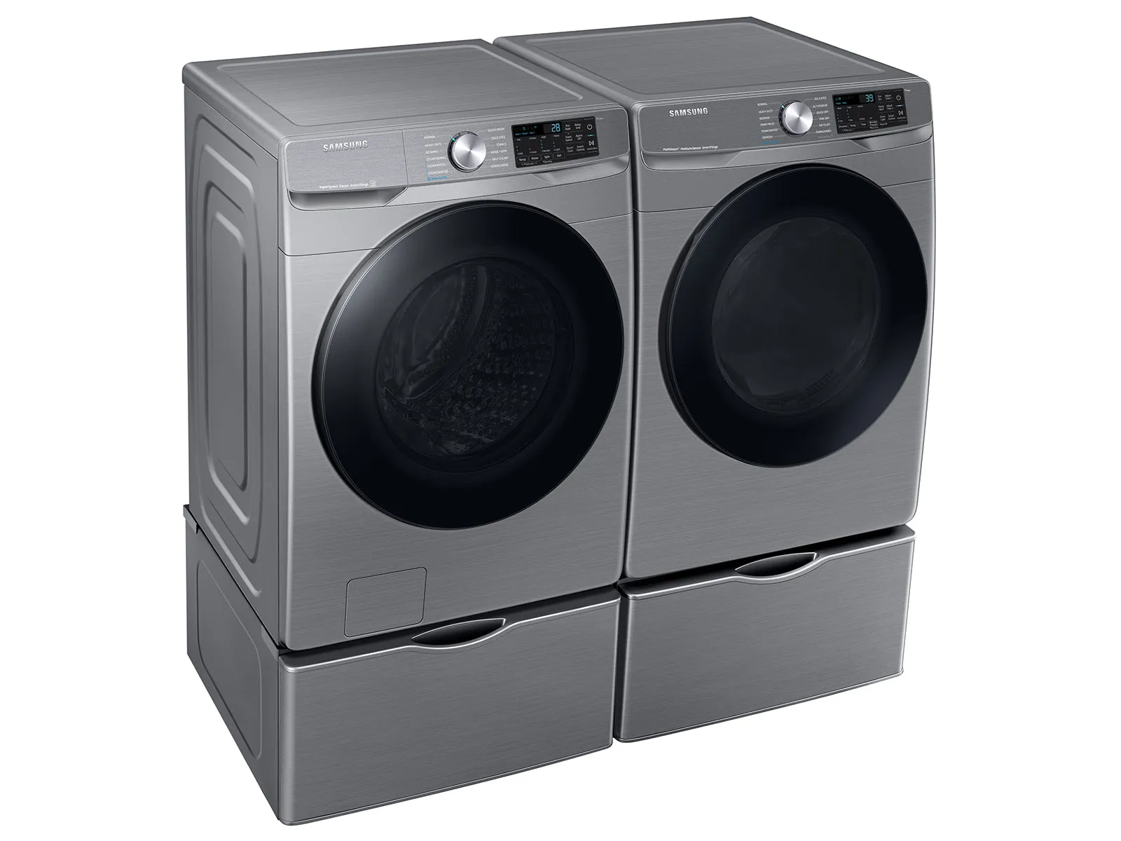 4.5 cu. ft. Large Capacity Smart Front Load Washer with Super Speed Wash in Platinum - (WF45B6300AP)