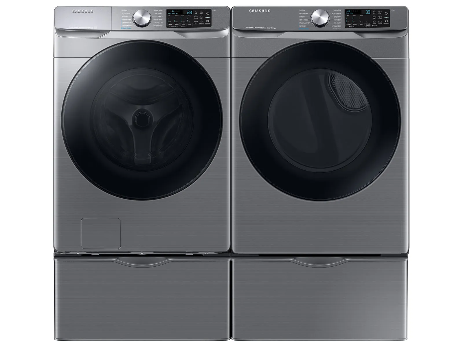 4.5 cu. ft. Large Capacity Smart Front Load Washer with Super Speed Wash in Platinum - (WF45B6300AP)