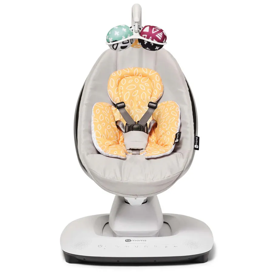 4Moms - MamaRoo 5 Multi-Motion Baby Swing (Grey)   Newborn Insert (Yellow/Mesh)