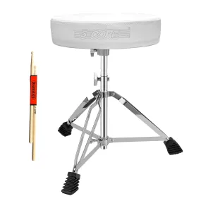 5 Core Drum Throne Height Adjustable Thick Padded Memory Foam Seat Chair