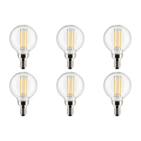 5.5W G16.5 LED - Clear - Candelabra base - 90 CRI - 2700K - 120V - 6-Pack