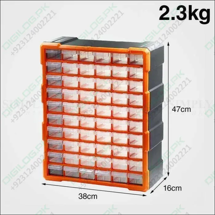 60 Drawer Plastic Component Storage Tools Box Makeup Jewelry Medicine Stationery Organizer