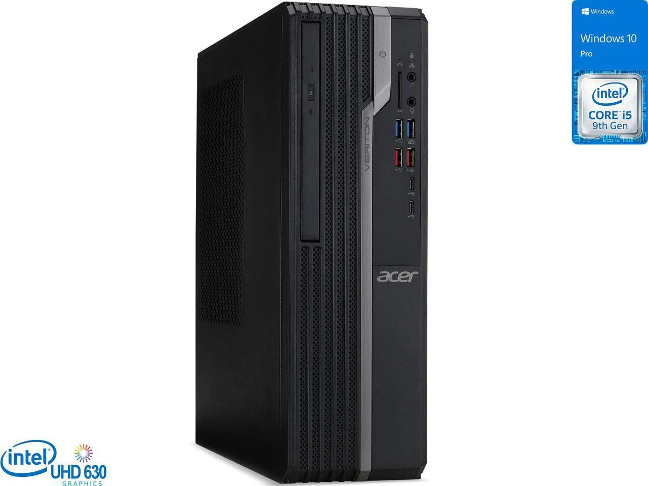 Acer Veriton X4 VX4665G SFF Desktop - Intel Core i5-9400 2.9GHz - 8GB RAM - 1TB HDD - DVD-RW - WiFi   Bluetooth 5.0 - Windows 10 Pro