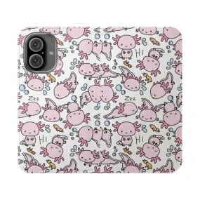 Adorable Axolotl Lover's Flip Cover Phone Case