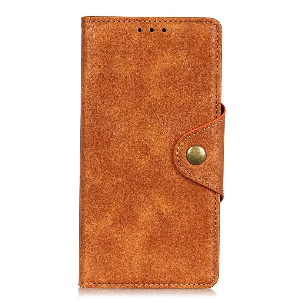 Alpha Motorola Moto G52 flip case - Brown