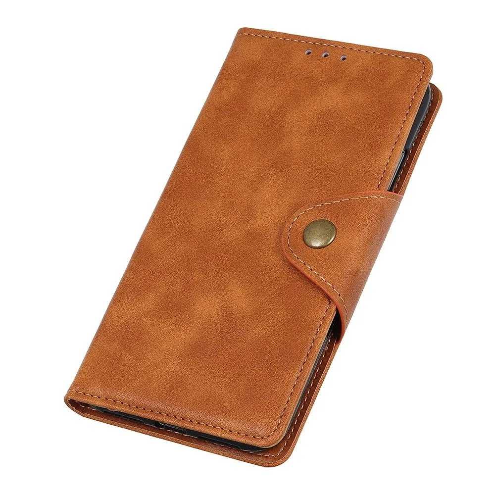 Alpha Motorola Moto G52 flip case - Brown