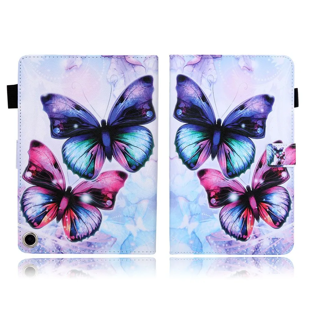 Amazon Fire HD 8 (2020) pattern leather flip case - Beautiful Butterfly