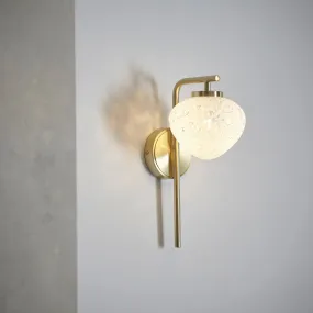 Amos Confetti Wall Light Satin Brass