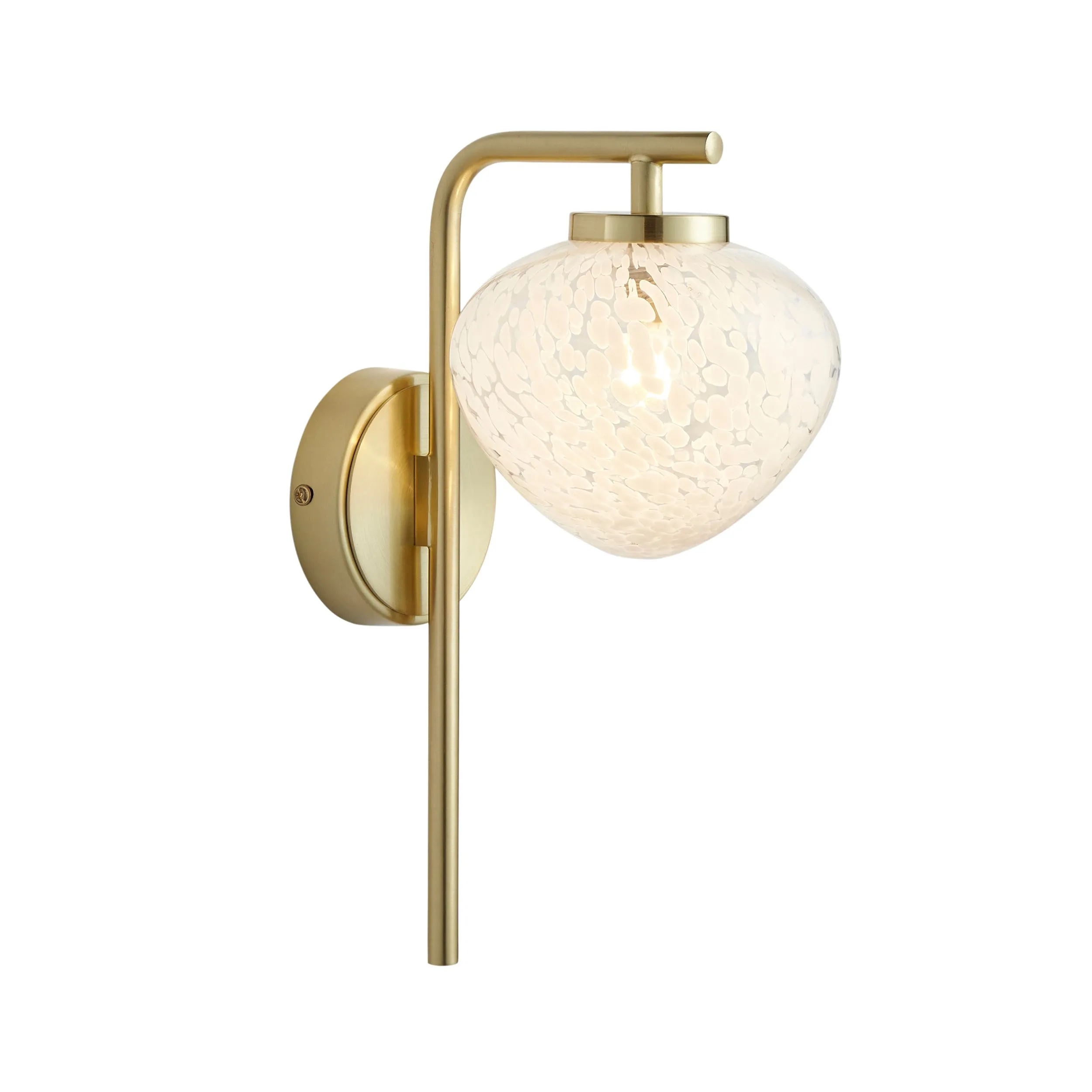 Amos Confetti Wall Light Satin Brass