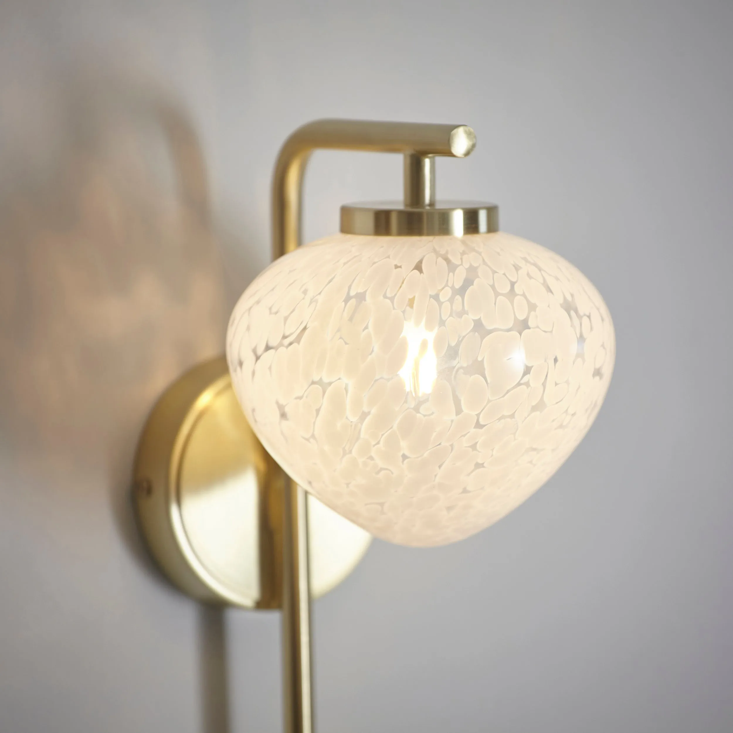 Amos Confetti Wall Light Satin Brass