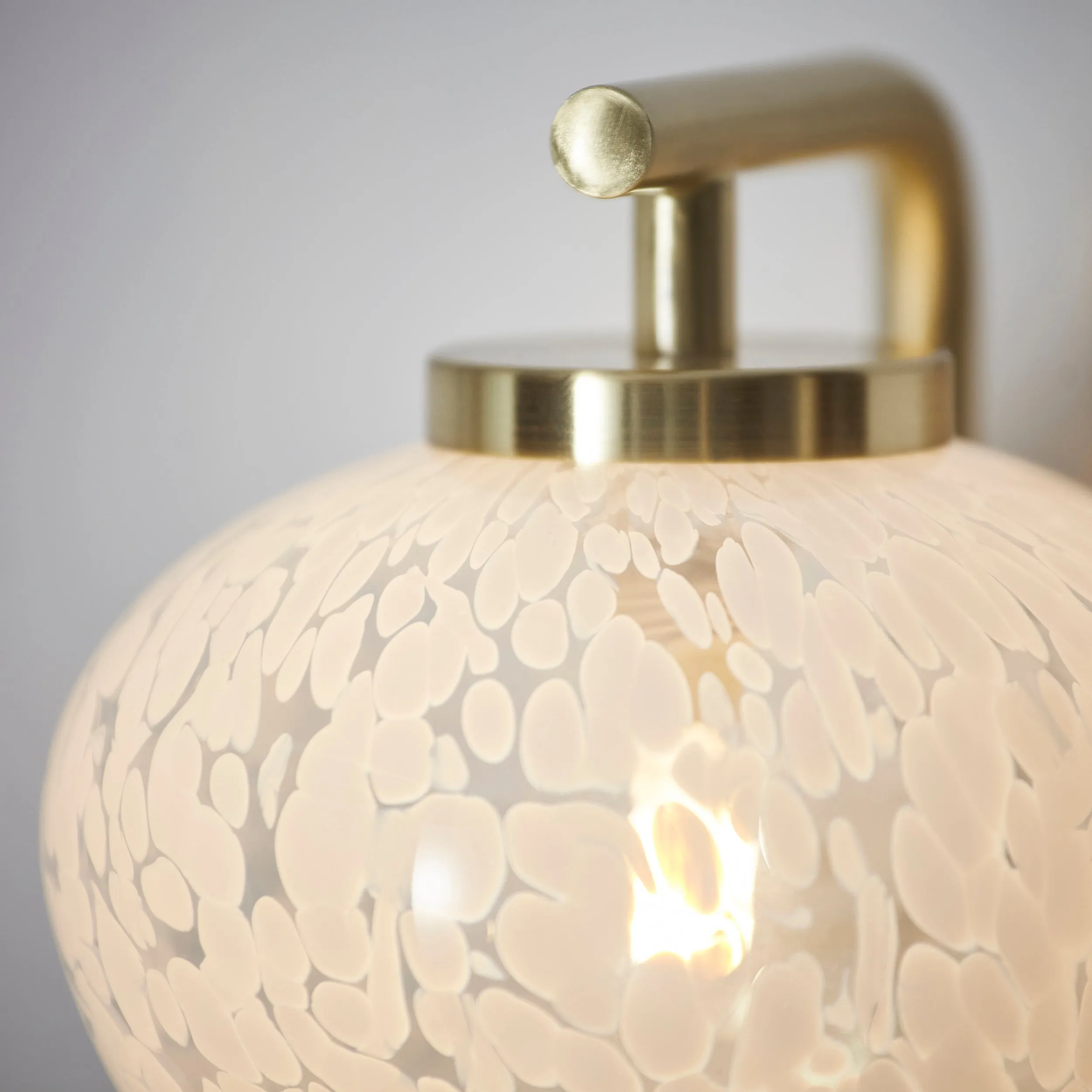 Amos Confetti Wall Light Satin Brass