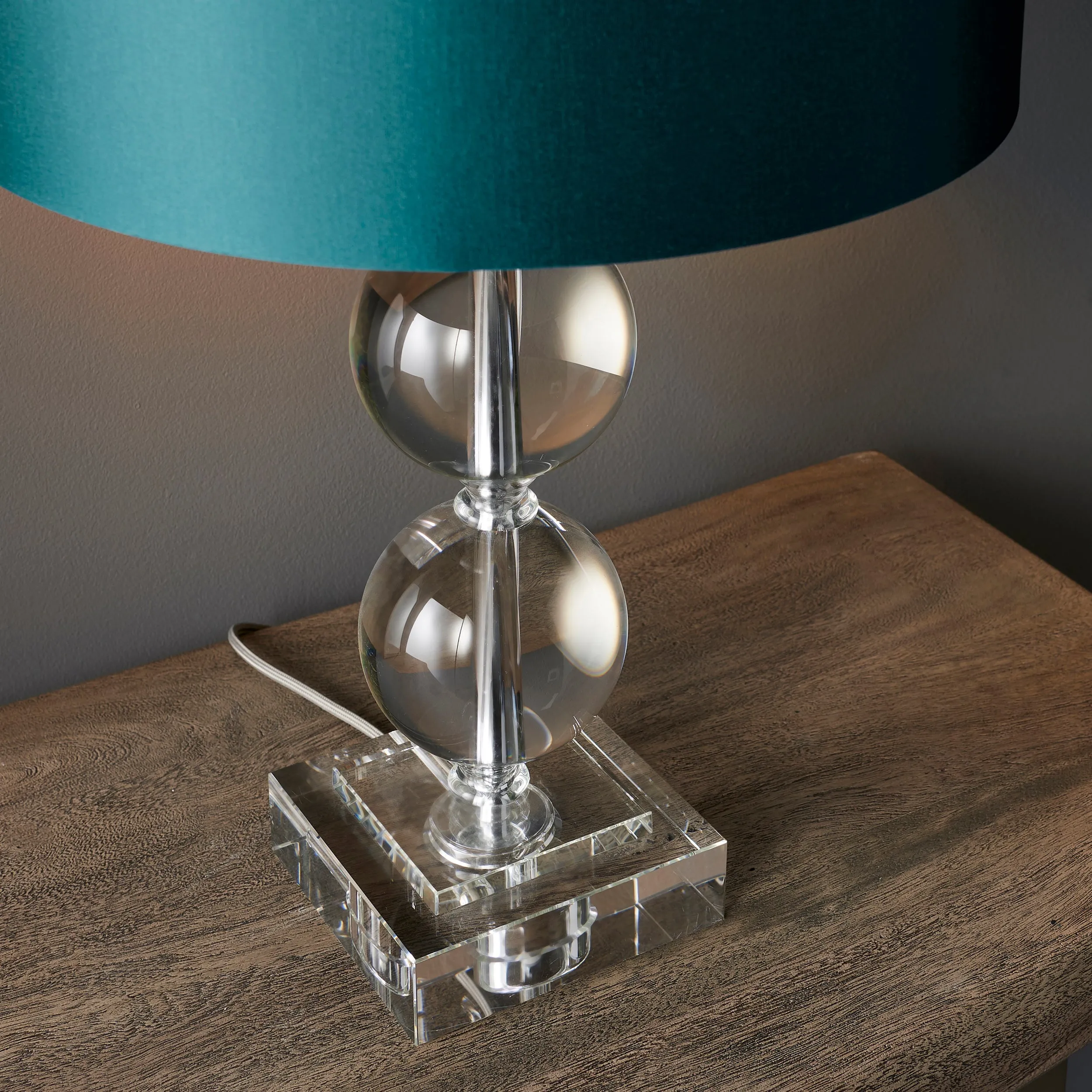 Amos Harewood Table Lamp Small