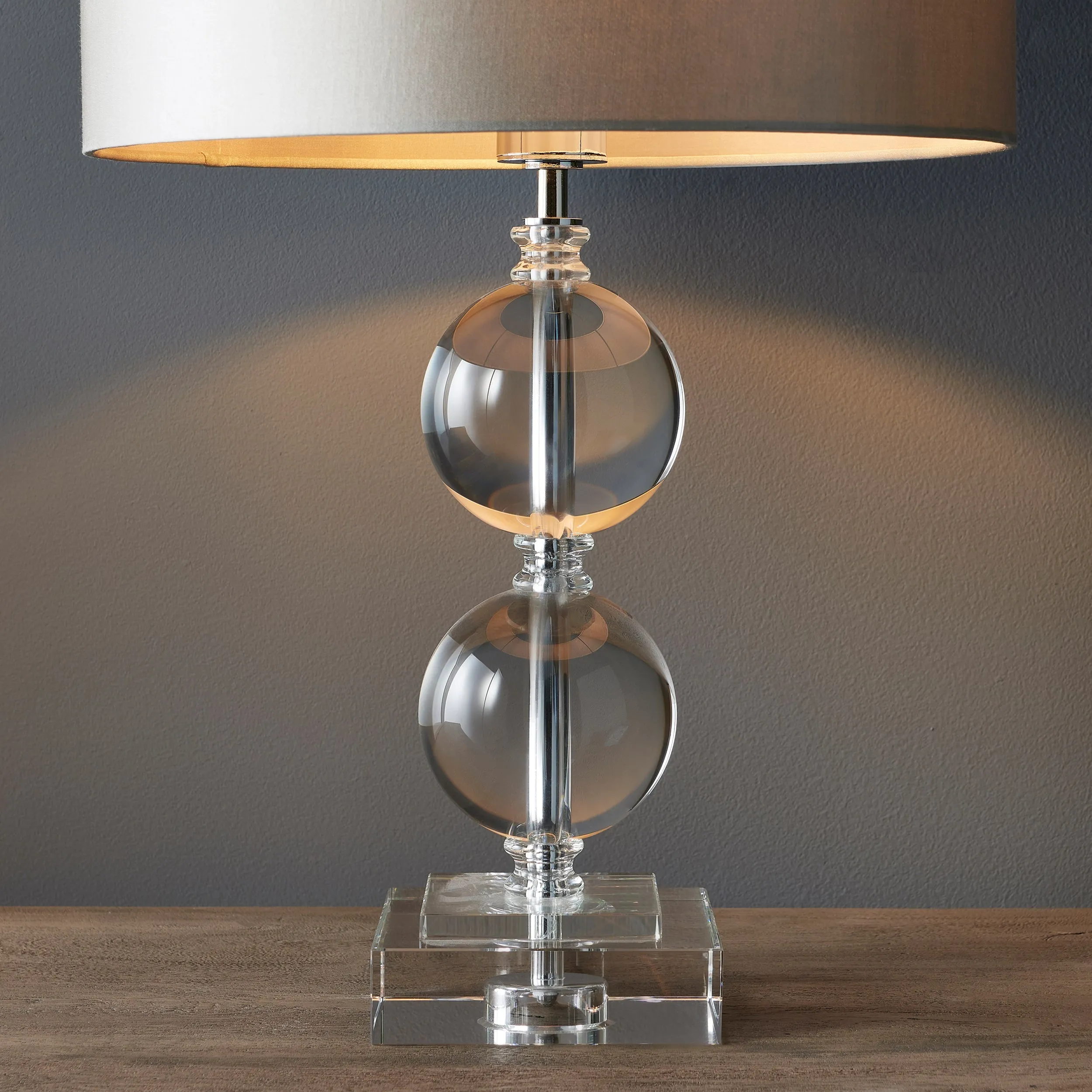 Amos Harewood Table Lamp Small