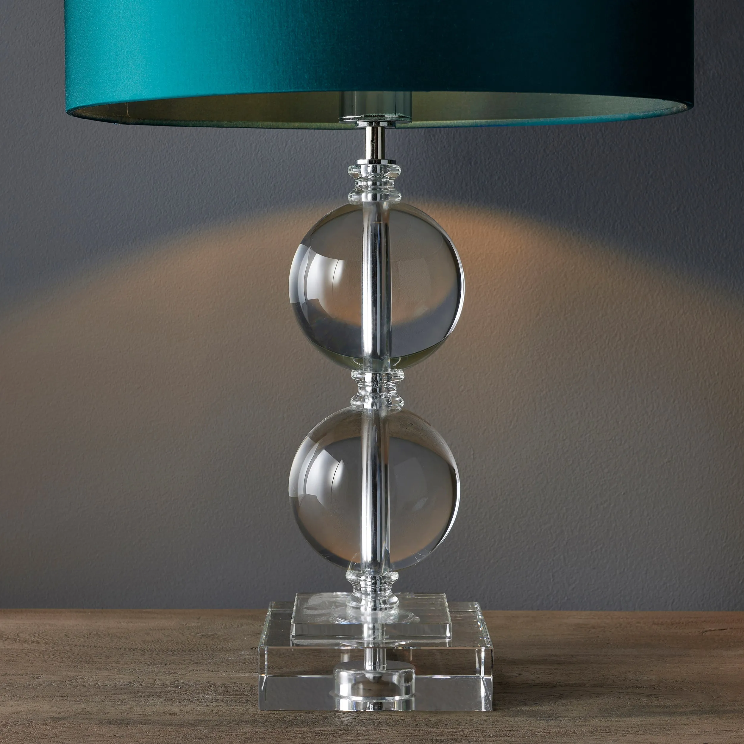 Amos Harewood Table Lamp Small