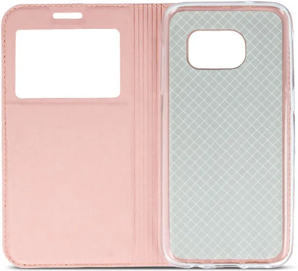 Apple iPhone 6 / 6S S-View Case - Rose Gold Pink