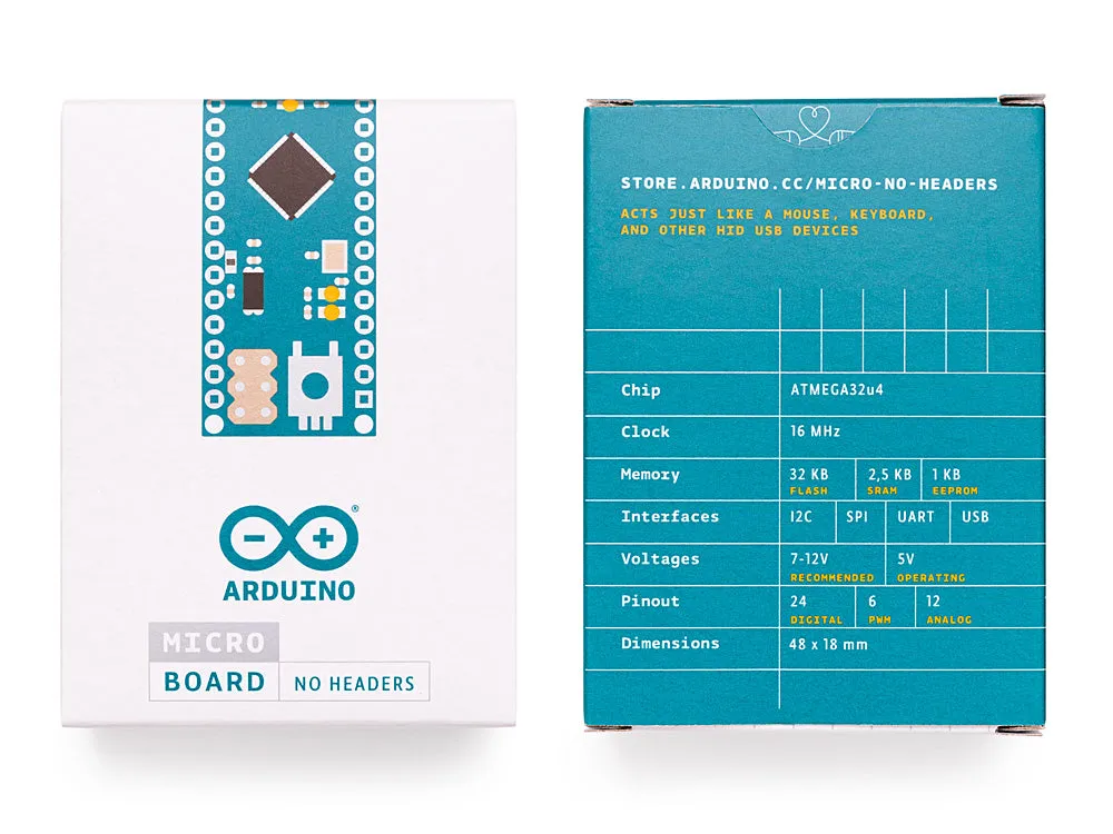 Arduino Micro without headers