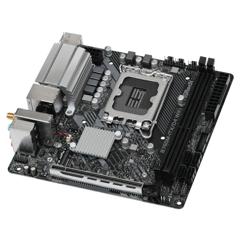 ASRock B760M-ITX/D4 WiFi LGA1700 Mini-ITX Motherboard