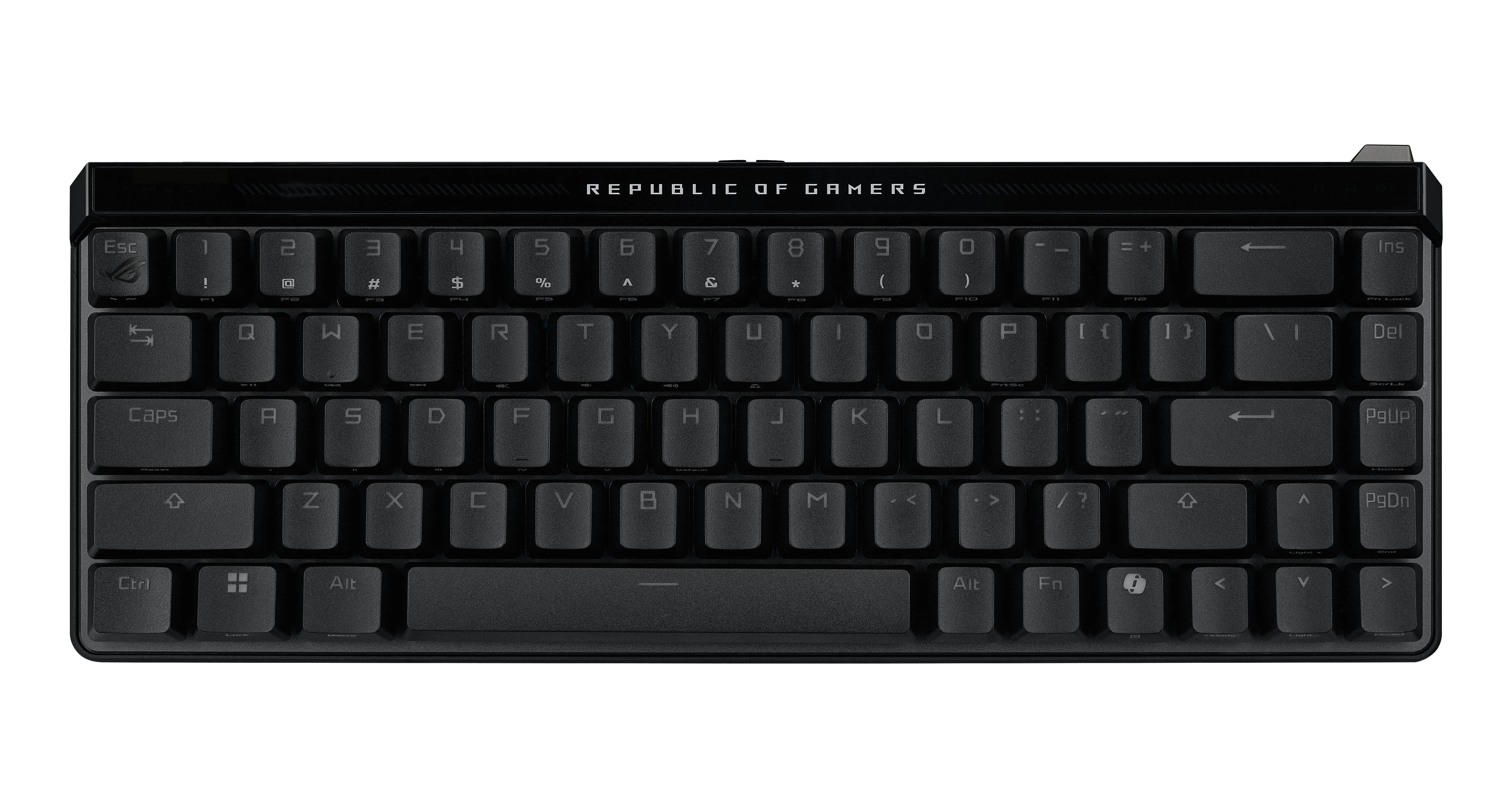 Asus Rog Falchion Ace - Keyboard - 65% Compact - With Touch Panel - Qwertz - German - Black Input Device