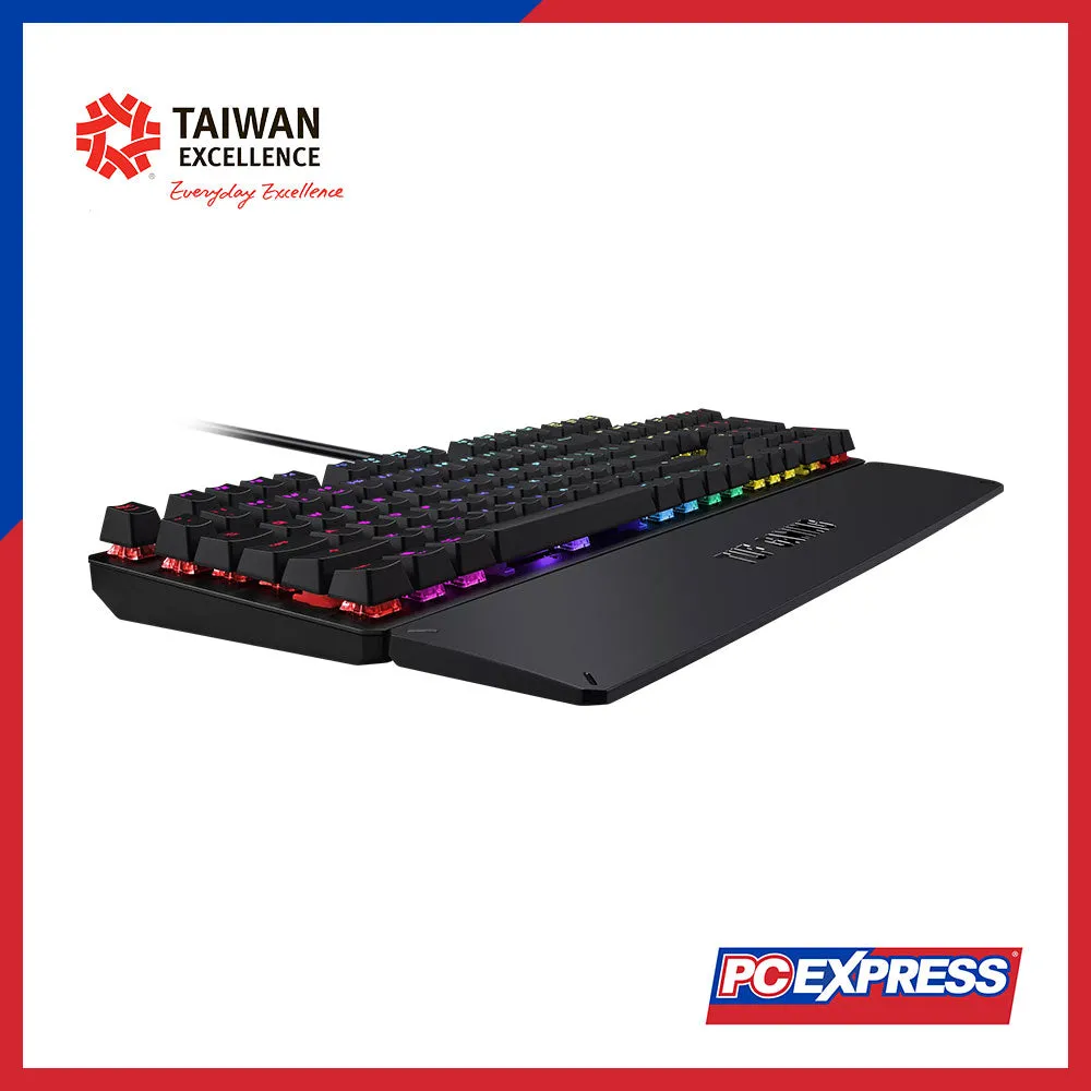 ASUS TUF Gaming K3 (Blue Switch) RGB Mechanical Gaming Keyboard (Gun Metal)