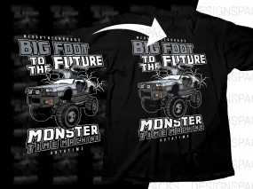 Big Foot to the Future Monster Time Machine Png Digital Download