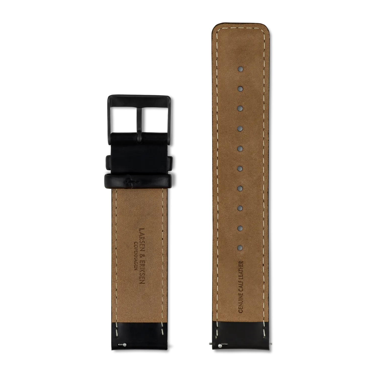 Black Padded Leather Strap