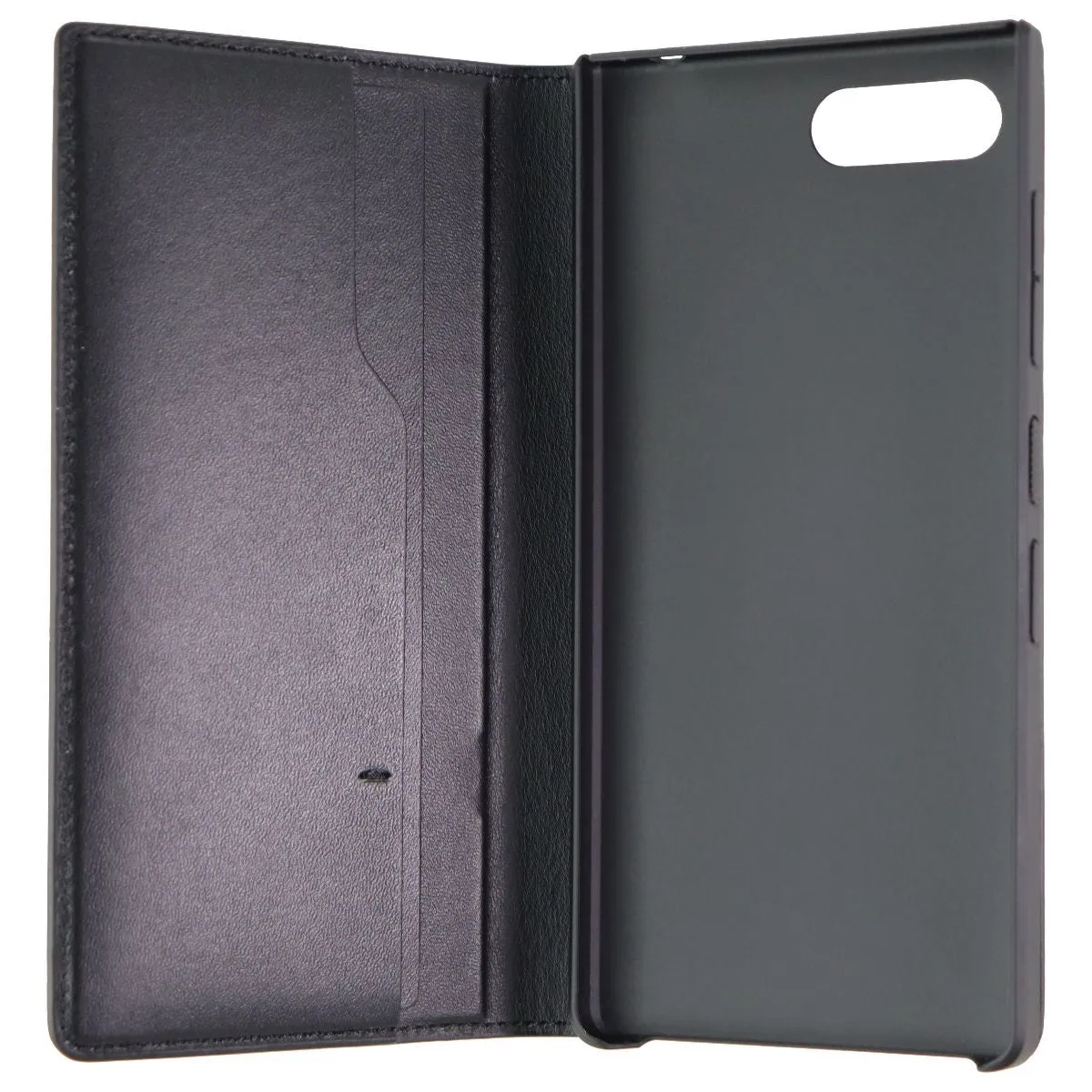 BlackBerry FlipCase Series Leather Folio Case for BlackBerry KEY2 - Black