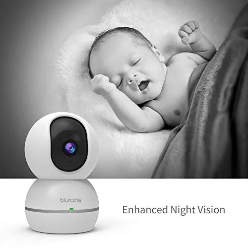 Blurams 1080p Dome Security Camera  Night Vision Works With Alexa