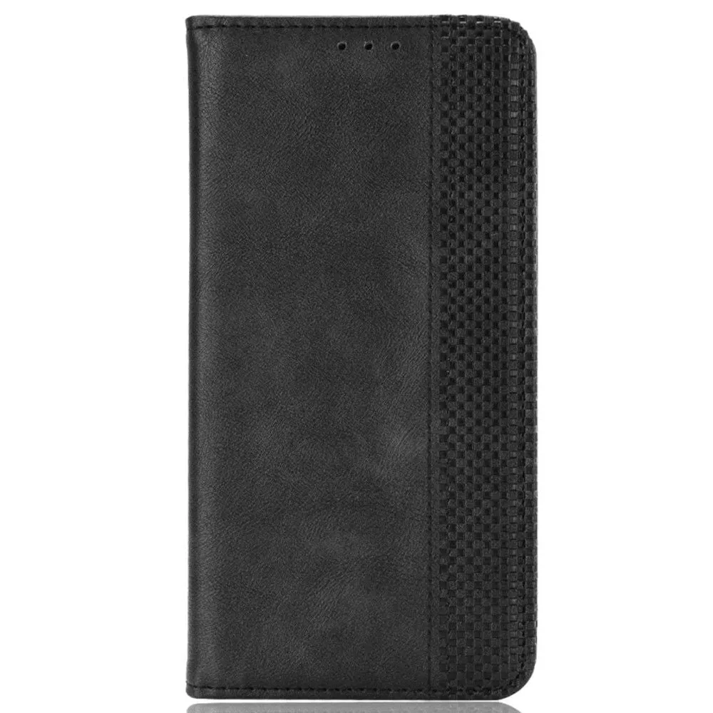 Bofink Vintage Samsung Galaxy S22 leather case - Black