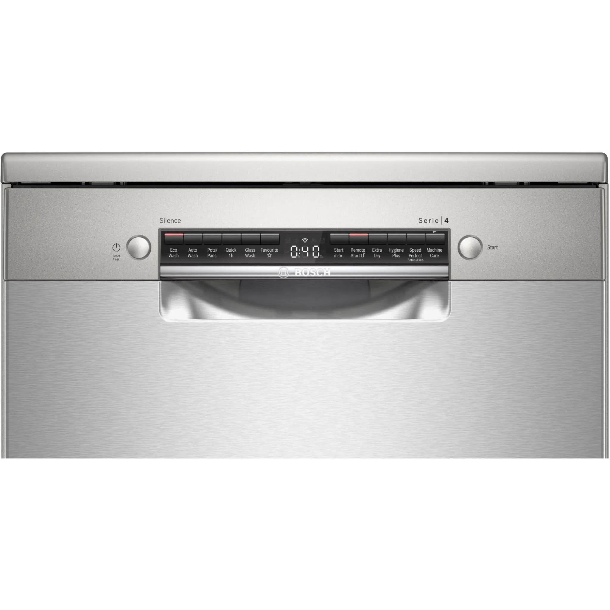 Bosch SMS4HTI01A Series 4 14-Place Setting Free Standing Dishwasher (Stainess Steel)