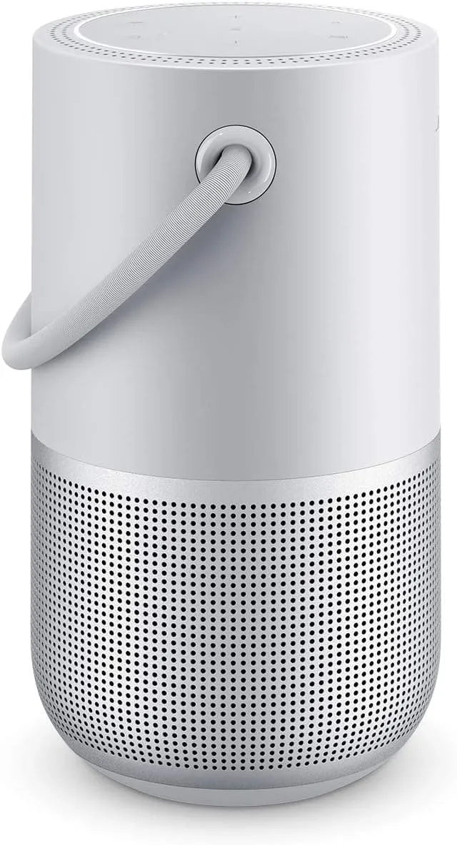 BOSE Portable Smart Speaker – Wireless Multi-Room Speaker with Google Assistant & Alexa, Silver