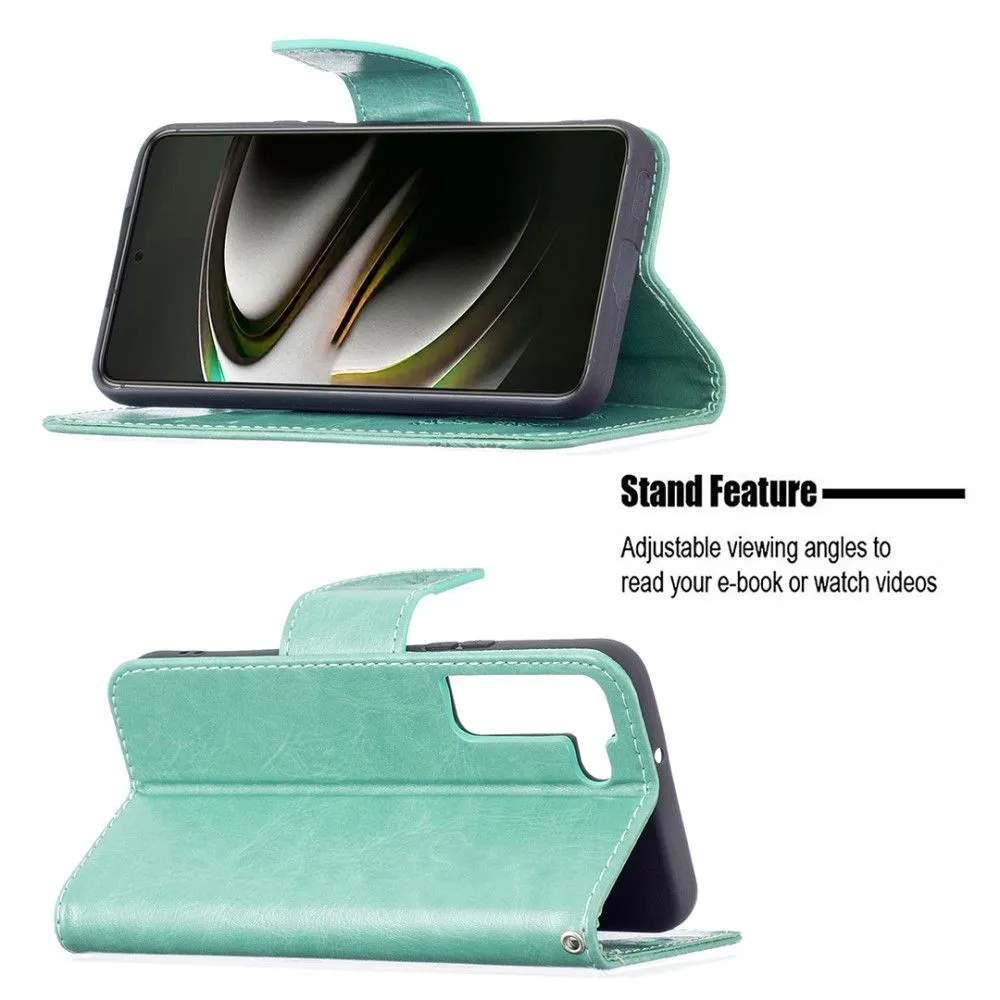 Butterfly Samsung Galaxy S22 Plus flip case - Green