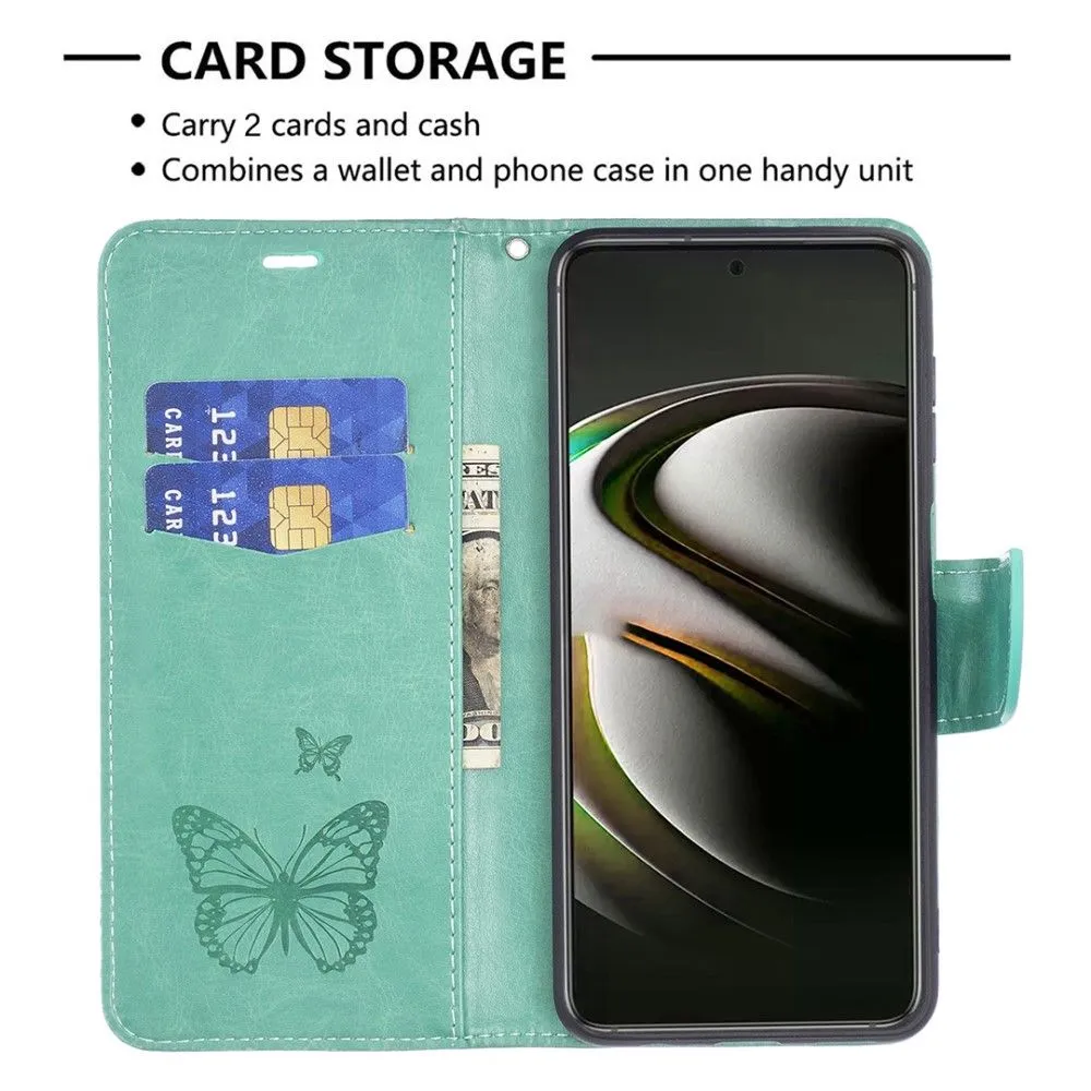 Butterfly Samsung Galaxy S22 Plus flip case - Green