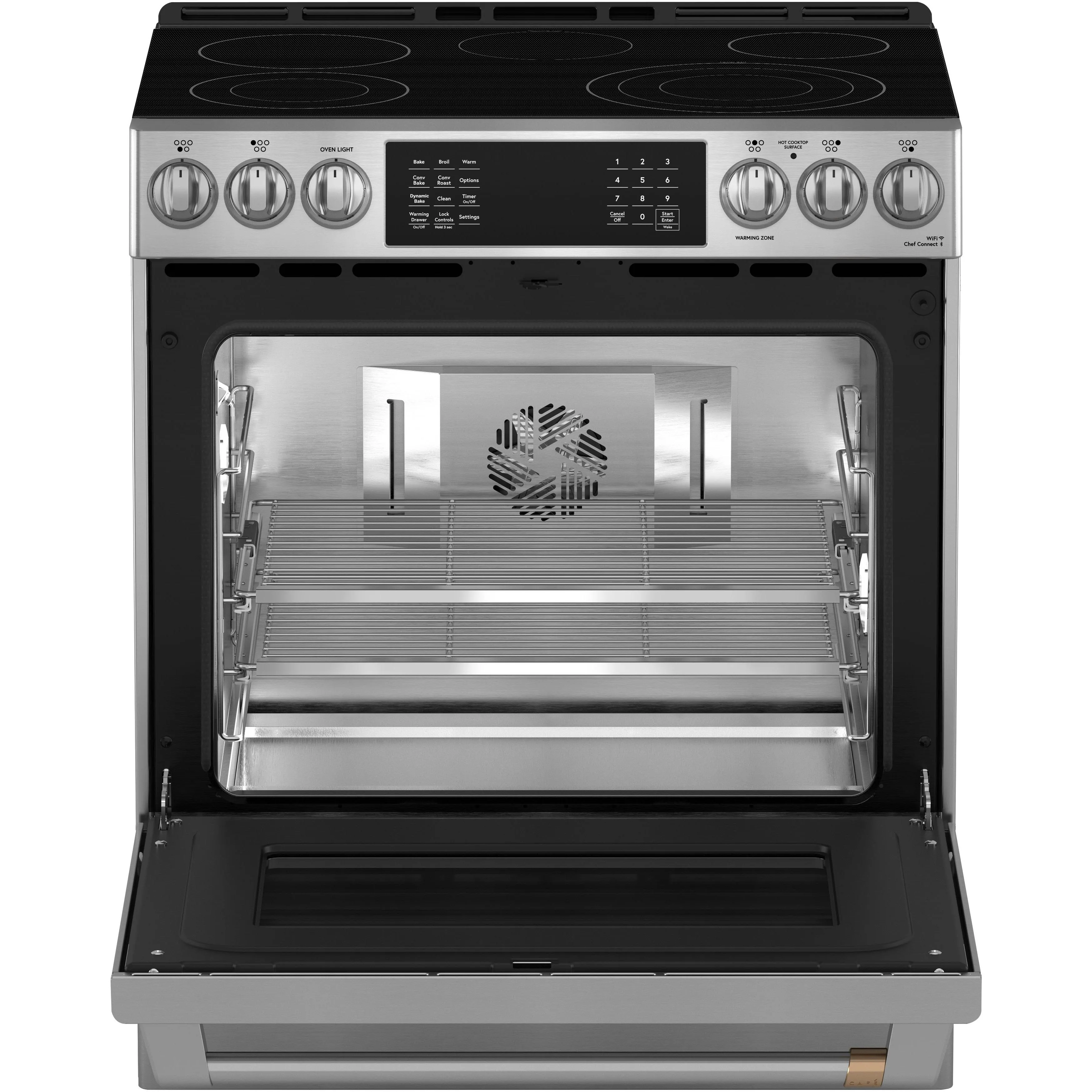 Café 30-inch Freestanding Electric Range with Wi-Fi CRS70XAWCS1