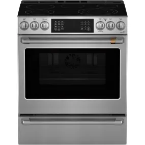 Café 30-inch Freestanding Electric Range with Wi-Fi CRS70XAWCS1