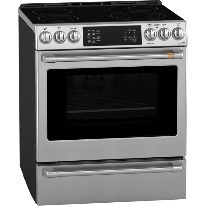 Café 30-inch Freestanding Electric Range with Wi-Fi CRS70XAWCS1