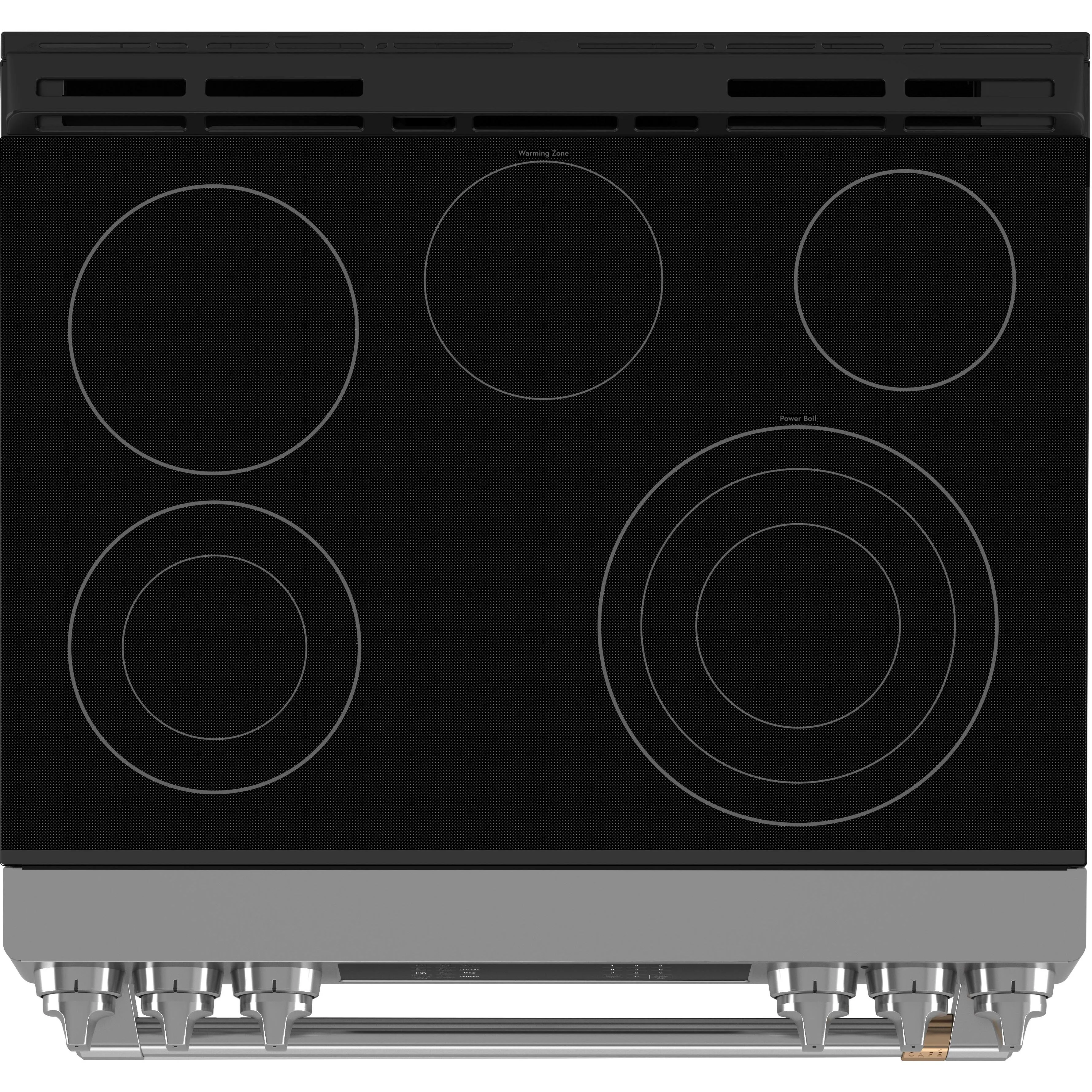 Café 30-inch Freestanding Electric Range with Wi-Fi CRS70XAWCS1