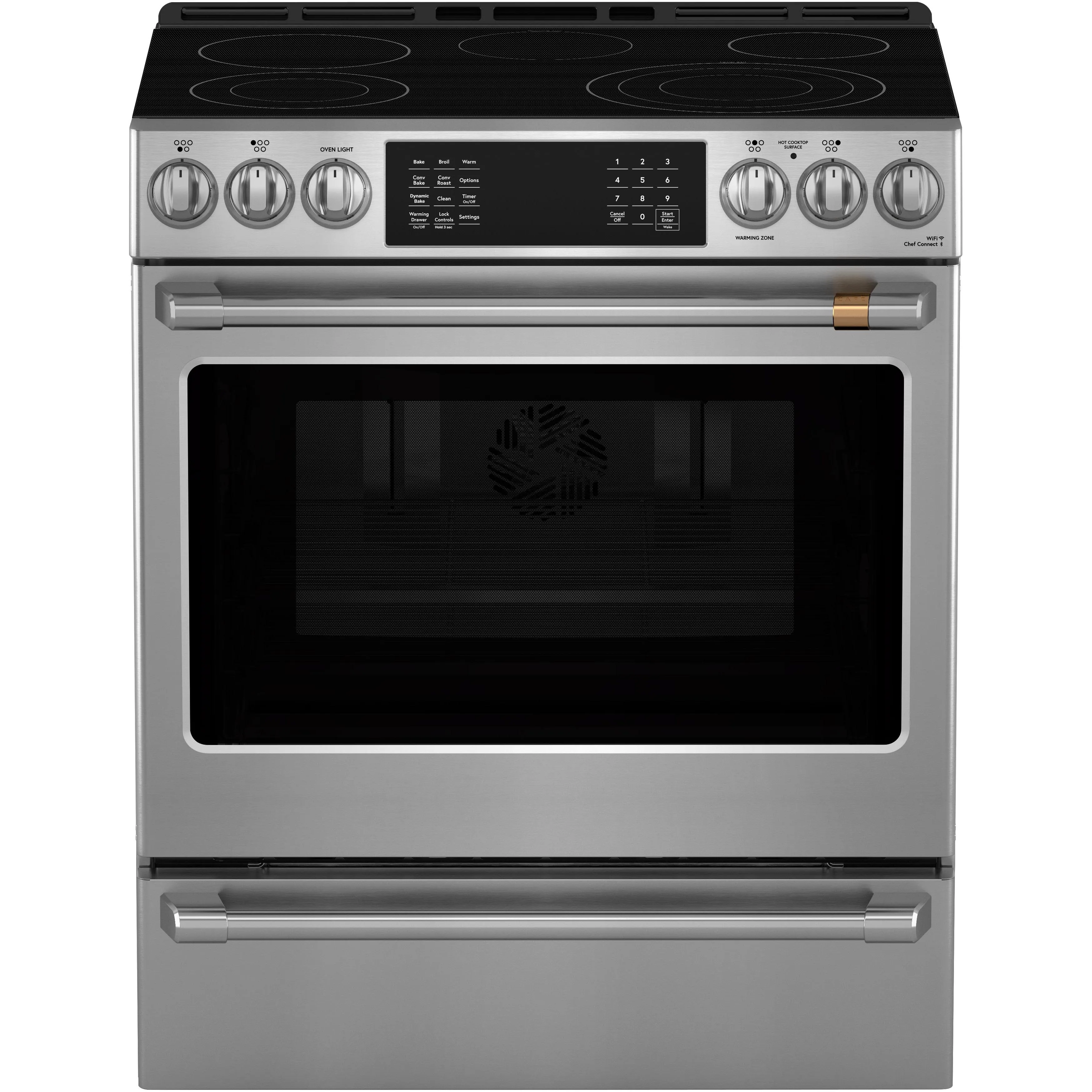 Café 30-inch Freestanding Electric Range with Wi-Fi CRS70XAWCS1