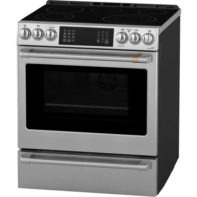 Café 30-inch Freestanding Electric Range with Wi-Fi CRS70XAWCS1