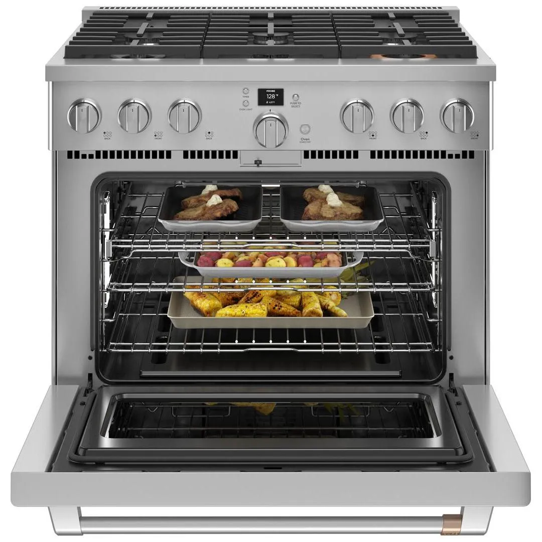 Café 36-inch Freestanding Gas Range with WI-FI Connect CGY366P2TS1