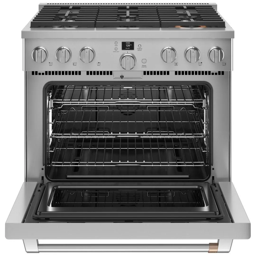 Café 36-inch Freestanding Gas Range with WI-FI Connect CGY366P2TS1