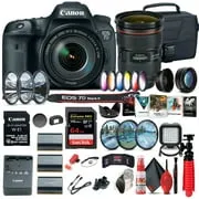 Canon EOS 7D Mark II DSLR Camera W/ 18-135mm f/3.5-5.6 IS USM Lens & W-E1 Deluxe Bundle